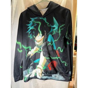 My Hero Academia Izuku Midoriya (Deku) black hoodie